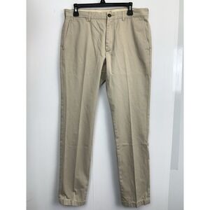 Club Monaco Connor Modern‎ Slim Fit Pants Men's 32X34 Khaki Cotton Twill